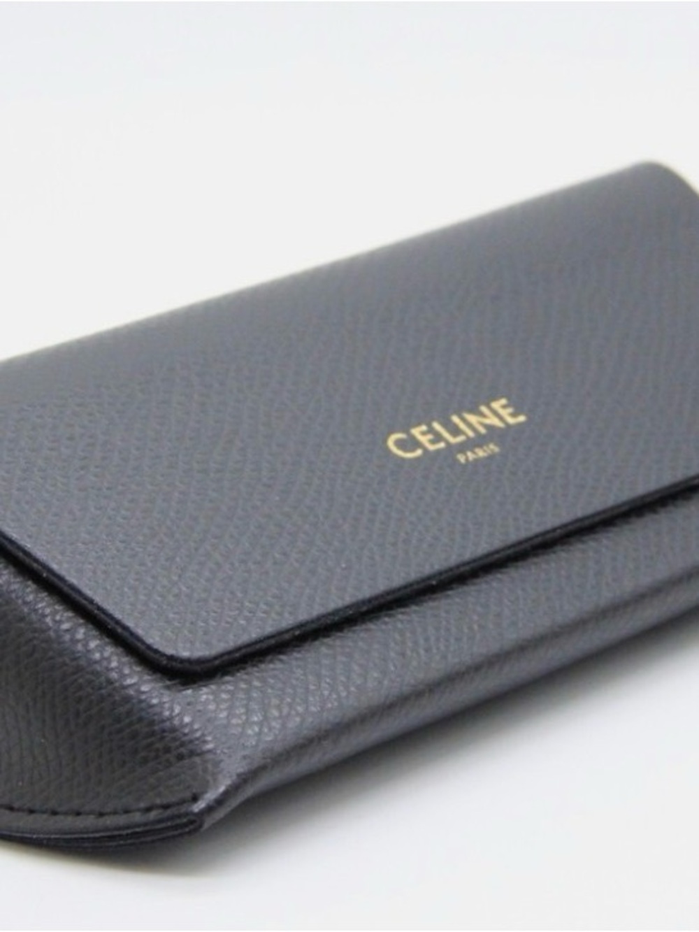 Celine Men's Round Sunglasses - Navy Frame, Brown Lenses, Gold Bridge - Picture 7 of 7